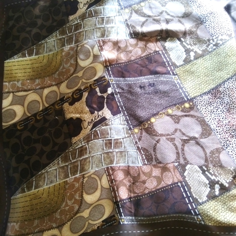 SOLD. Coach silk scarf NWOT